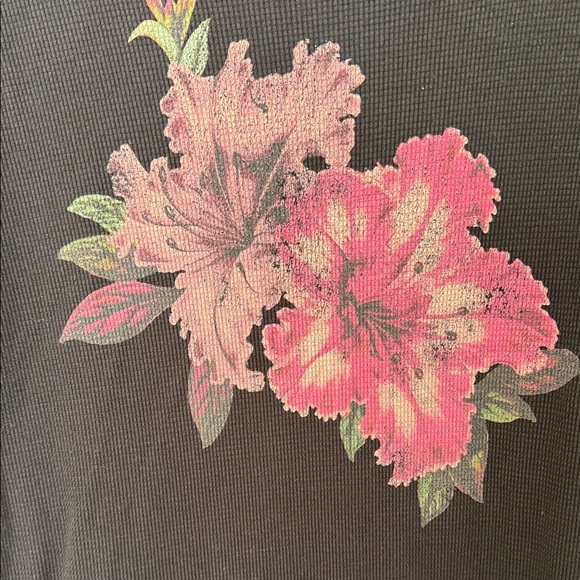 Free People Black Midi Dress with Floral Accents - Picture 6 of 13